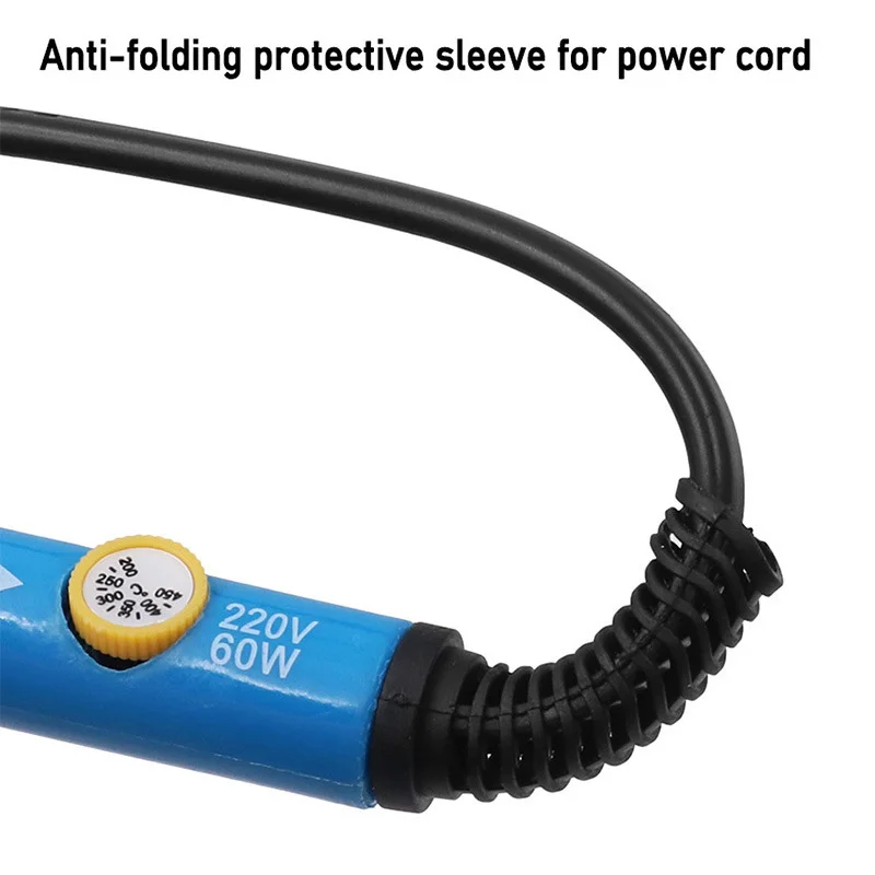 조정 가능한 온도 전기 납땜 인두 110V/220V 60W 납땜 인두 전문 주석 용접기 열 연필 용접 수리 도구