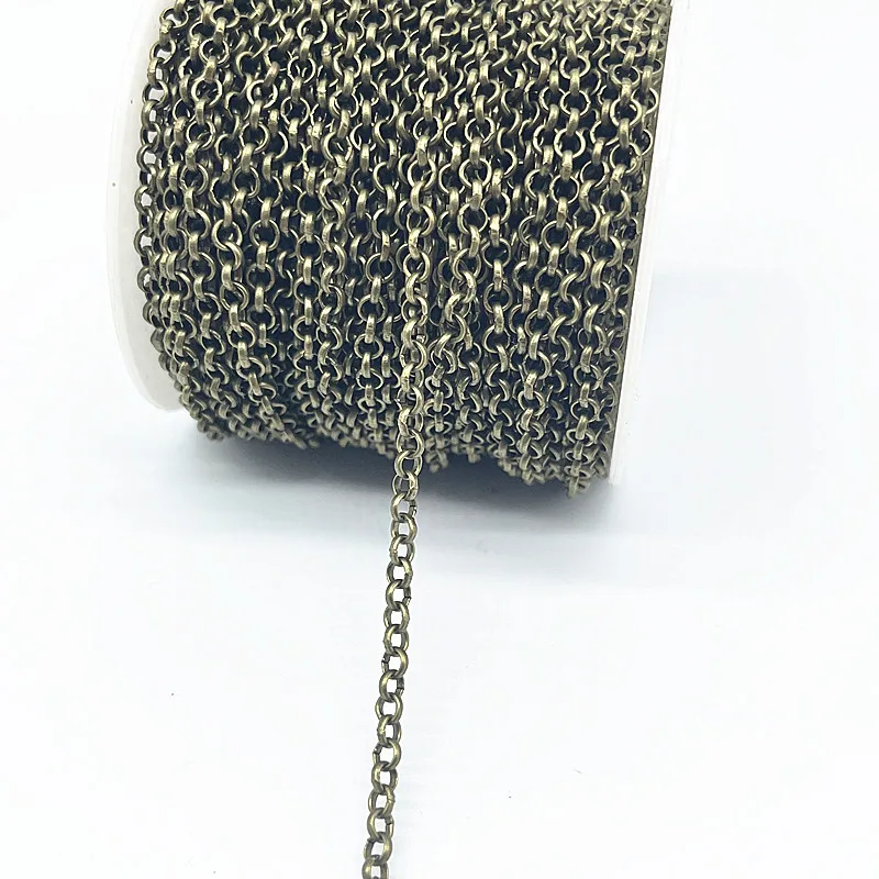 2 야드 Golded/silvered/Bronze 도금 목걸이 체인 쥬얼리 결과 만들기 DIY 목걸이 체인 재료 수제