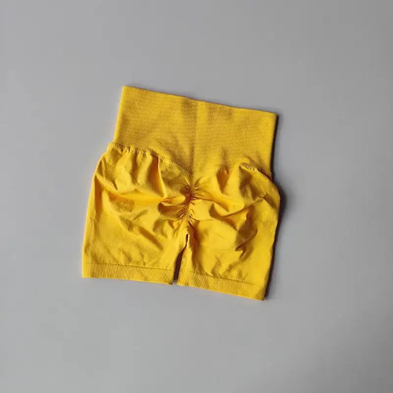 여름 하이 웨이스트 여성 요가 반바지 통기성 피트니스 엉덩이 리프트 스포츠 러닝 반바지 사이클링 푸시 업 운동 체육관 반바지