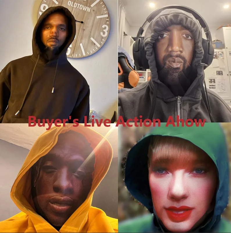 코스프레 3D 인쇄 카니예 마스크 스트레치 메쉬 풀 페이스 마스크 남성 여성 역할 놀이 머리 장식 할로윈 패션 발라크라바 머리 장식