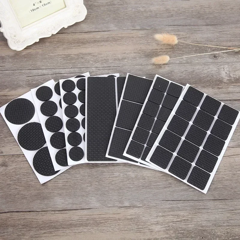 미끄럼 방지 자체 접착 가구 EVA 테이블 의자 피트 패드 라운드 스퀘어 소파 의자 다리 끈적 패드 바닥 보호기 매트