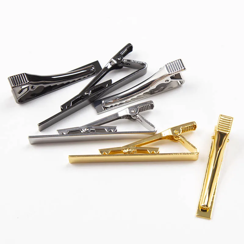 남자의 금속 넥타이 바 드레스 셔츠에 대한 새로운 넥타이 클립 결혼식을위한 넥타이 핀 금속 실버 컬러 넥타이 클립 남자 액세서리