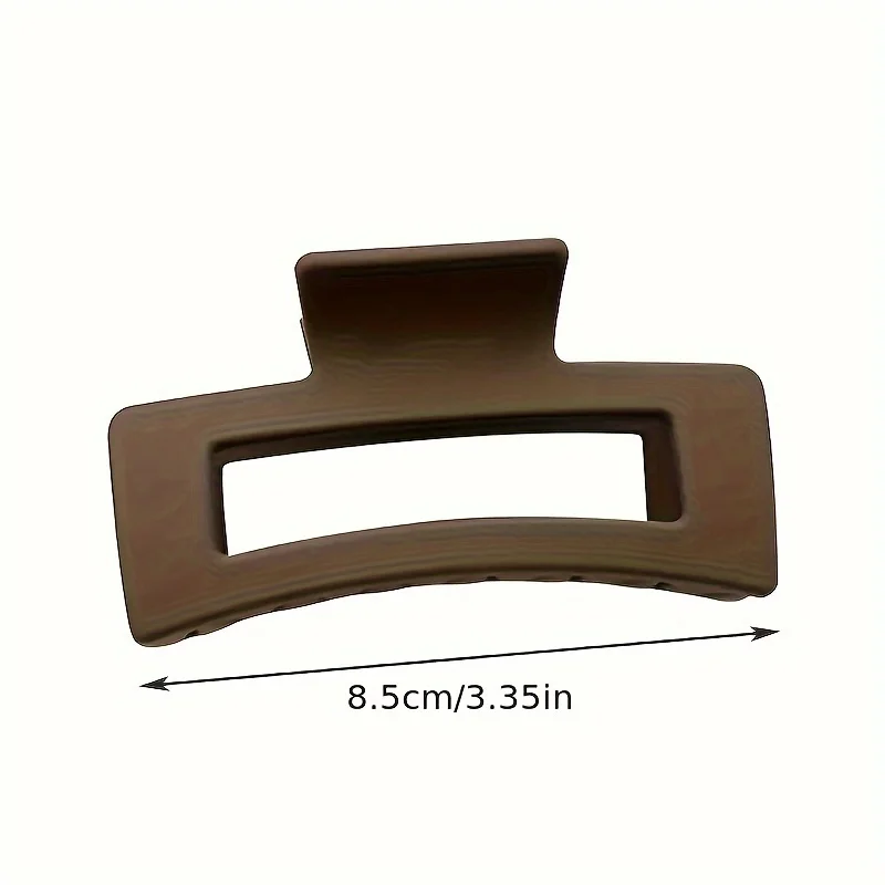 4pcs 세트 여성 헤어 클로 간단한 스타일 솔리드 컬러 큰 머리 클로 클립 스퀘어 헤어 클립 직사각형 패션 헤어 액세서리