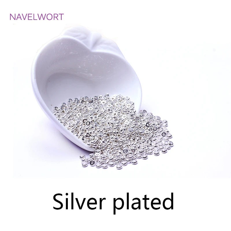 팔찌 만들기, 구슬 분리기, 보석 피팅, DIY 보석 만들기 용품에 대한 18k 골드 도금 스페이서 비즈 도매