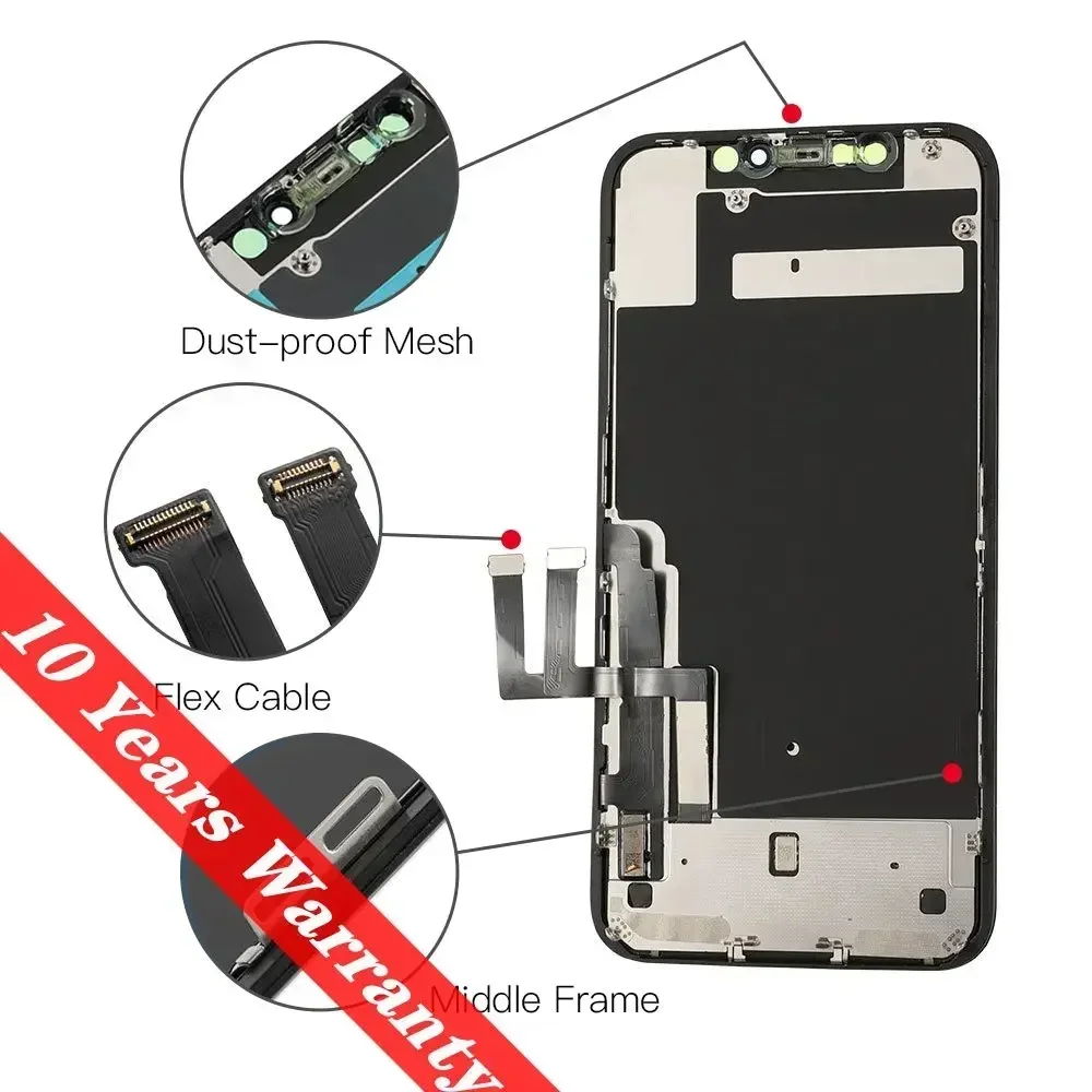 PINZHENG 하이 퀄리티 스크린 AMOLED INCELL LCD OLED OEM, 아이폰 11, 12, 13 미니 프로 맥스, XS, XR 맥스, 디스플레이 교체 도구 포함