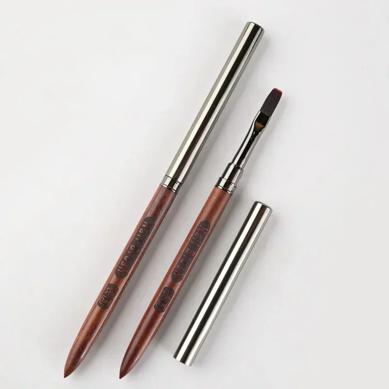 우드 젤 페인팅 브러쉬 네일 아트 젤 팁 확장 아크릴 빌더 액세서리 네일 아트 브러쉬 매니큐어 UV 젤 네일 브러쉬