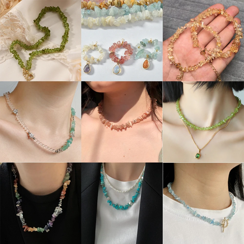 3-8mm 자연 불규칙한 붉은 가닛 스톤 비즈 자갈 칩 보석에 대한 느슨한 스페이서 비즈 DIY 귀걸이 목걸이 액세서리 만들기