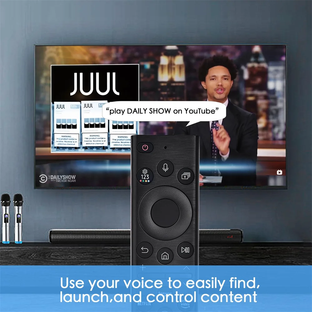 삼성 스마트 TV용 음성 리모컨 BN59-01385A, 2019-2023 크리스탈 UHD 네오 QLED OLED 4K 8K 시리즈 TV (태양광 기능 없음)