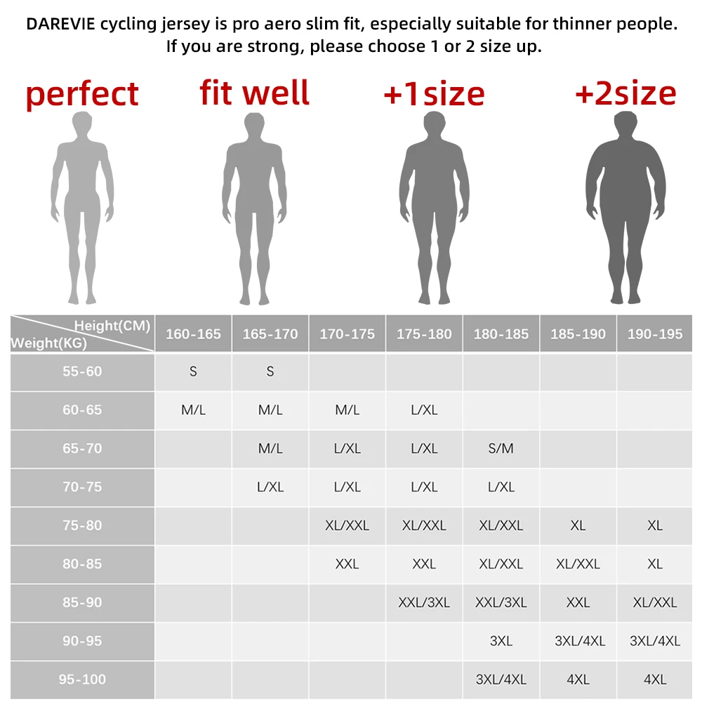 DAREVIE 남녀공용 통기성 사이클링 저지 스몰 사이즈 SPF 50 + 트레이닝 레벨, 긴팔 사이클링 저지