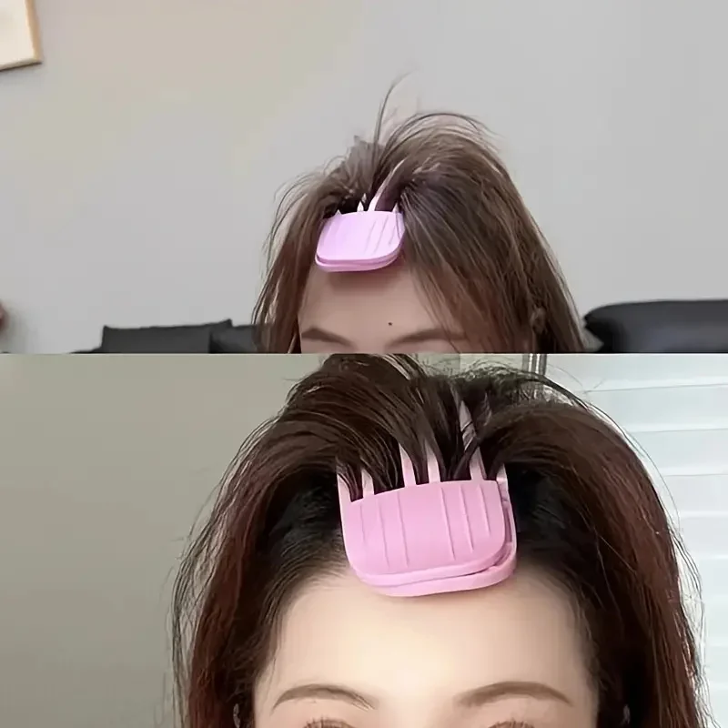 2pcs 푹신한 머리핀 컬링 앞머리 클립 헤어 뿌리 Volumizing 헤어 클립 세트 여성 컬링 고정 클립 패션 볼륨 헤어 롤러