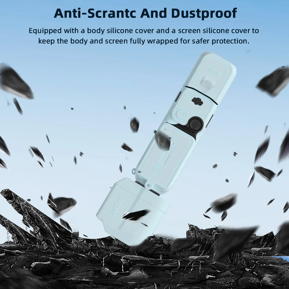 DJI OSMO Pocket 3 용 케이스 실리콘 보호 커버 Pocket3 케이스 카메라 쉘 액세서리 용 스크래치 방지 렌즈 캡 보호대