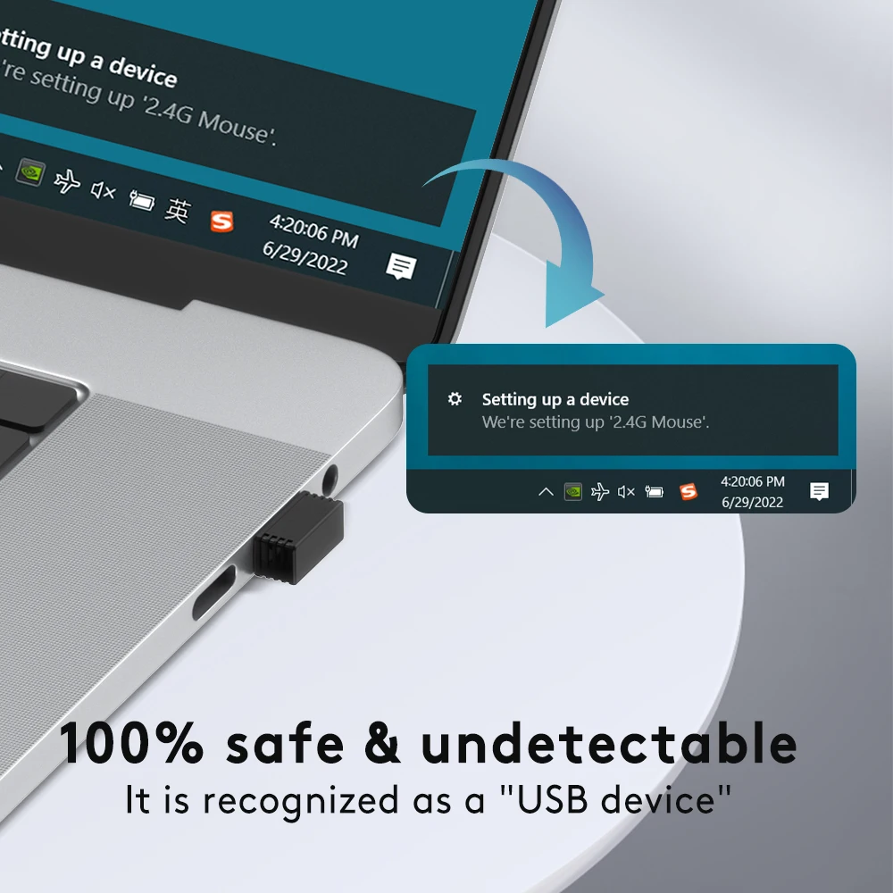 무선 마우스 Jigglers Mover 감지할 수 없는 자동 USB 포트 셰이커 노트북용 Wiggler는 컴퓨터 깨우기 마우스 움직임을 유지합니다.