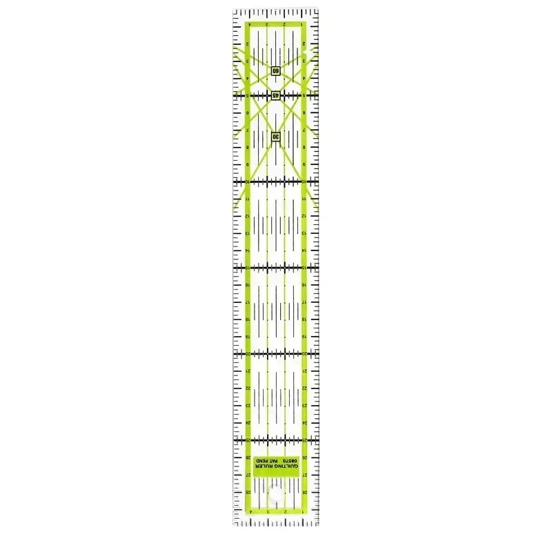 1/2pcs 15cm 퀼트 패치 워크 눈금자 패브릭 천 절단 눈금자 아크릴 바느질 눈금자 DIY 뜨개질 공예 재단사 바느질 도구