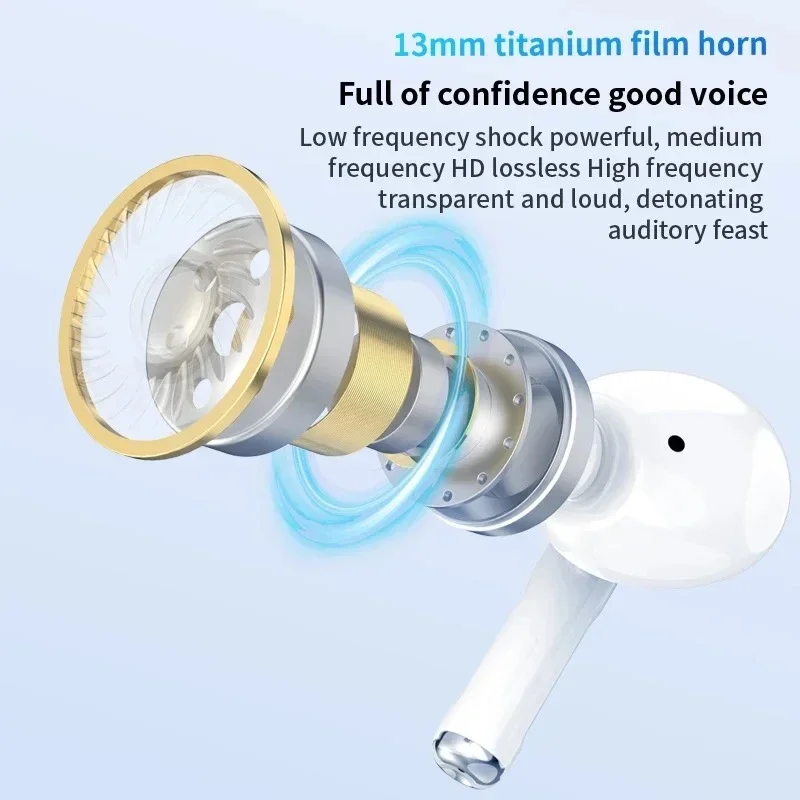 마이크가 내장된 TWS 무선 Bluetooth 이어폰 소음 제거 이어폰 IPX5 방수 스포츠 이어폰
