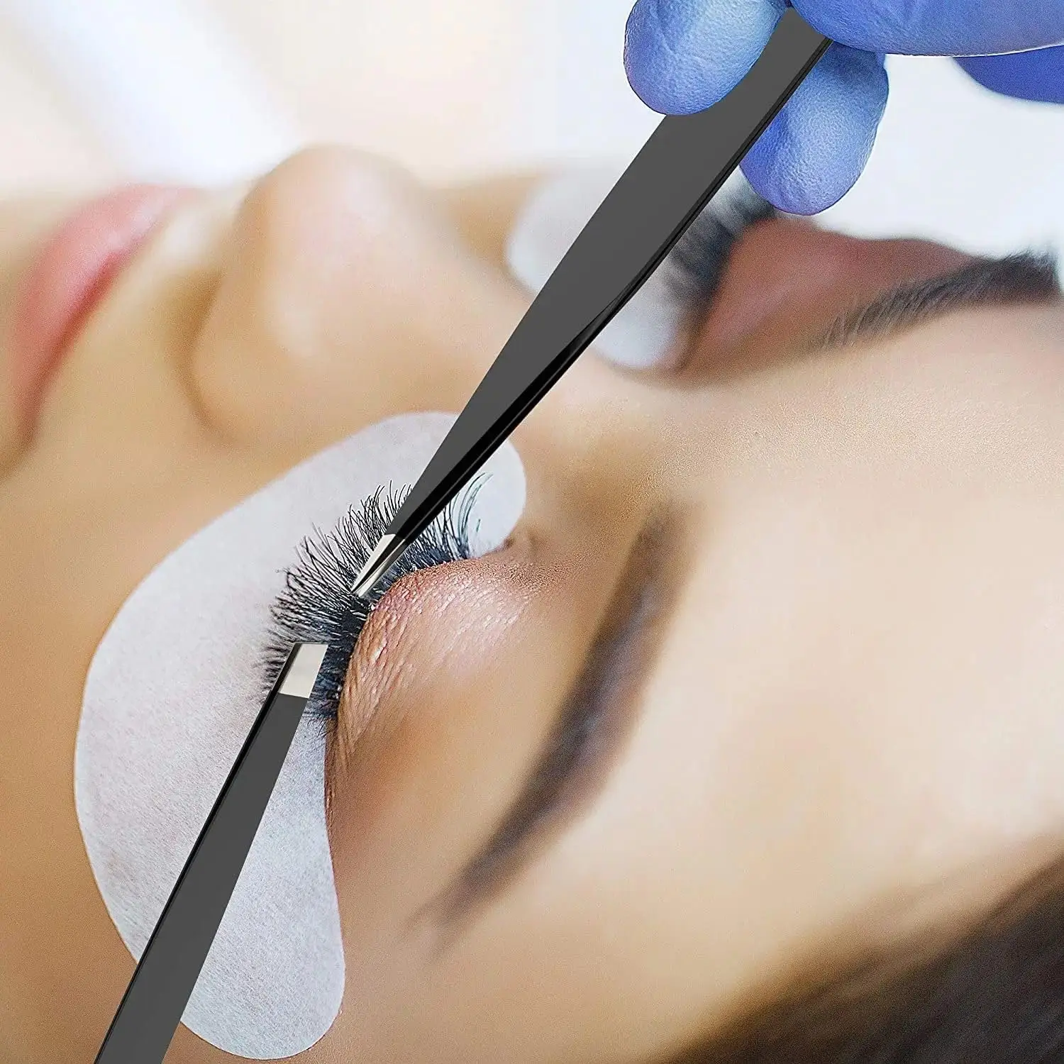 4팩 핀셋 세트 - 남성 및 여성을 위한 전문 스테인레스 스틸 핀셋, 얼굴 털, 턱용 정밀 눈썹 핀셋,