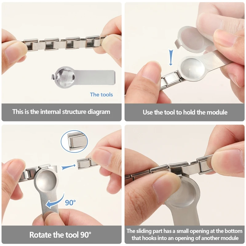 Youvelst 동물 시리즈 매력 강아지 팬더 문어 이탈리아 매력 링크, 맞춤 9mm 스테인레스 스틸 팔찌, DIY 쥬얼리 만들기