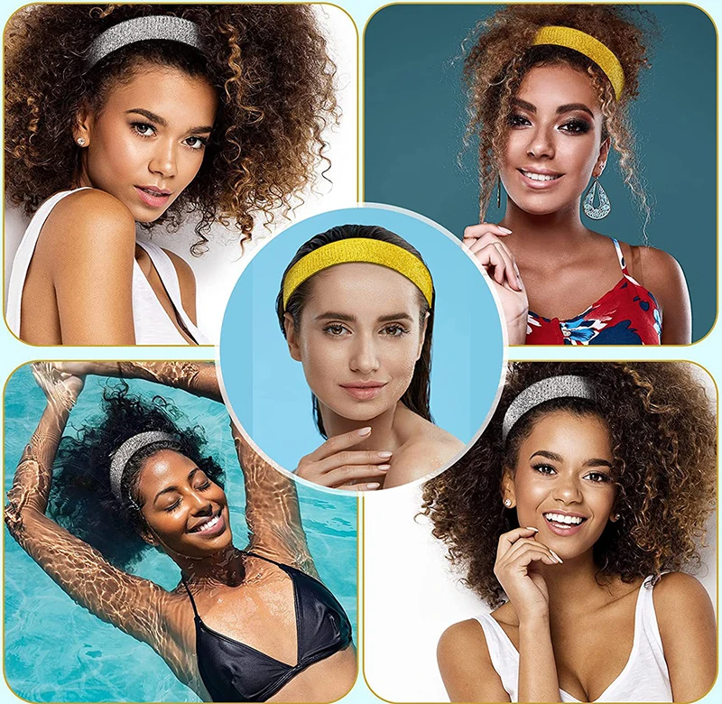 가발에 대 한 패션 머리 탄성 밴드 조정 가능한 가장자리 스카프 여성을위한 MagicTape와 탄성 머리 띠 레이스가 발