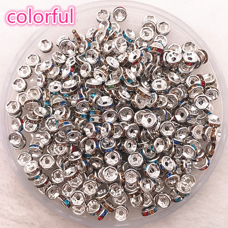 새로운 50pcs 6mm 체코 크리스탈 라인 석 유리 라운드 느슨한 스페이서 비즈 쥬얼리 만들기 DIY 팔찌 목걸이