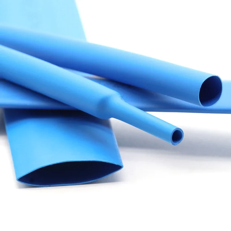 1 ~ 10m 파란색 열 수축 열수축 튜브 2:1 직경 0.6mm ~ 80mm 튜브 슬리브 DIY 랩 와이어 수리 케이블 보호기