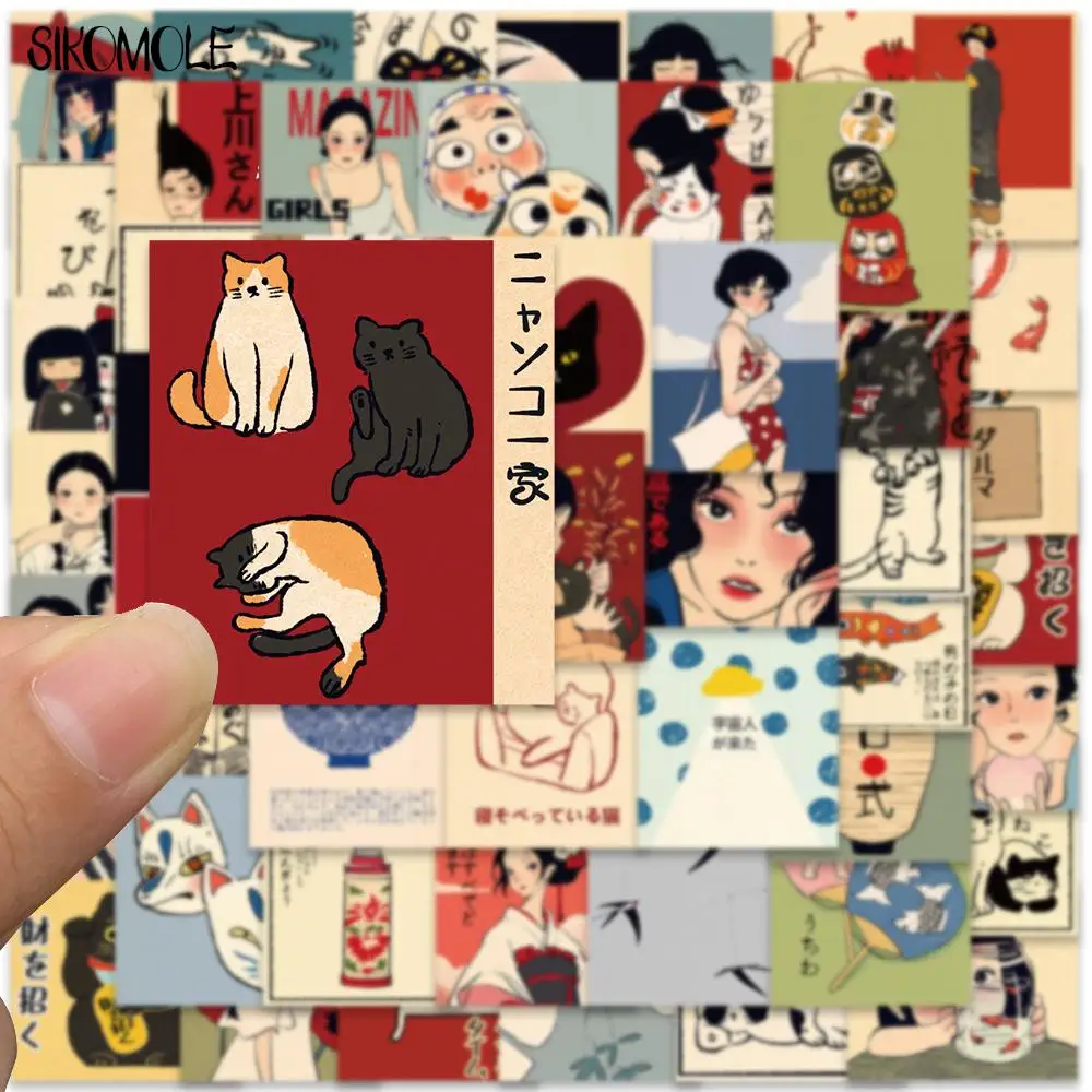10/30/50PCS 만화 봄날 일본식 낙서 스티커 Kawaii DIY 여행 수하물 기타 냉장고 노트북 스티커 아이 데칼