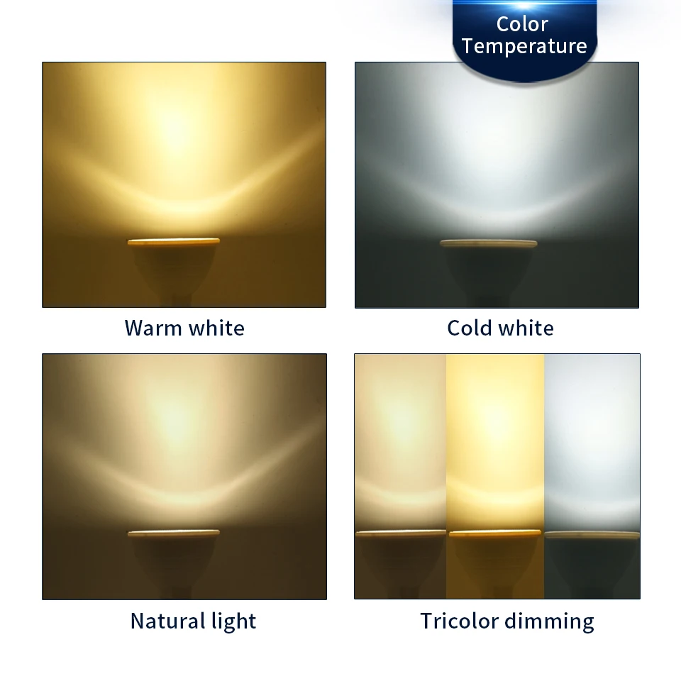 1/4/6/10pcs LED 스포트라이트 GU10 GU5.3 MR16 E27 E14 220V 높은 루멘 3000K/4000K/6000K gu10 led 램프 홈 장식 교체