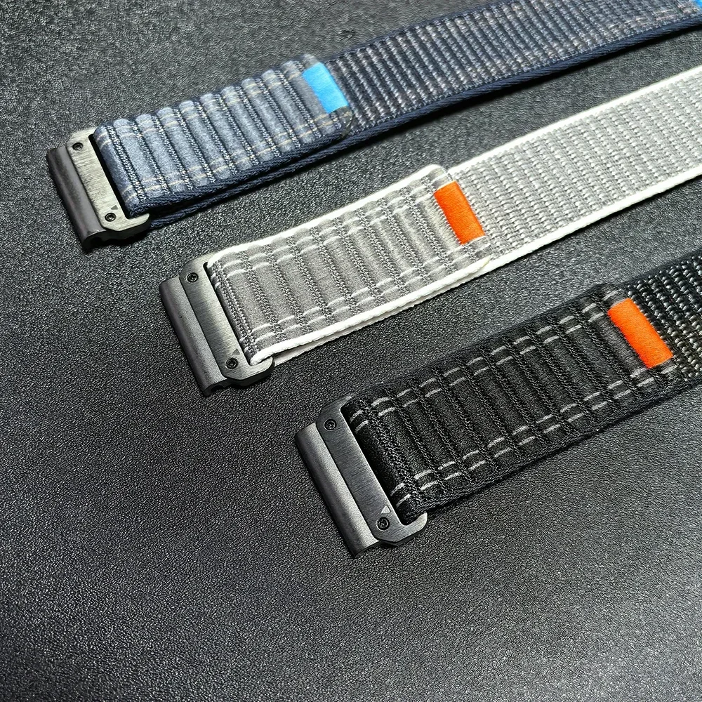 Garmin Fenix ​​E 8 47mm 51mm 7 7X 6 6X 5 5X Plus/Enduro 3/Epix Pro Gen 2 스트랩 팔찌용 QuickFit 22mm 26mm 우븐 나일론 밴드