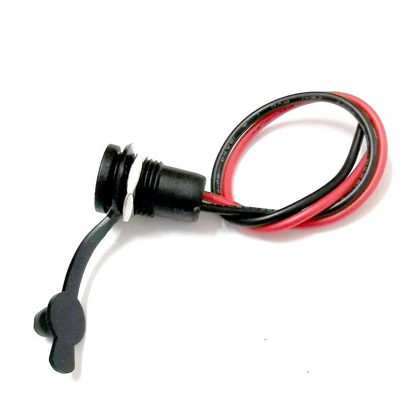 Diy dc 방수 잭 커넥터 용 배터리 DC 전원 플러그 커넥터 5.5X2.1mm 5.5X2.5mm 와이어 Turmera 포함