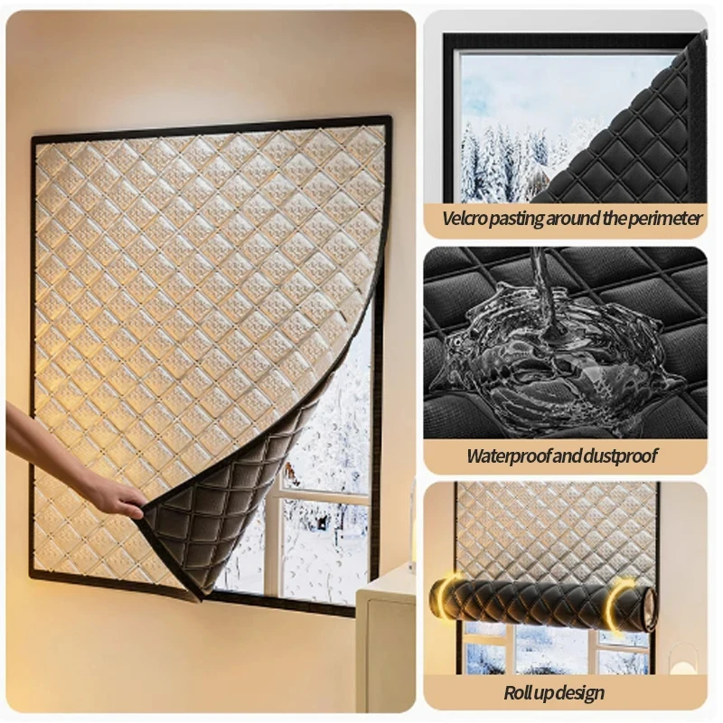 따뜻한 커튼, 보냉 및 보온, 창틀, 차광, 방음, 이중 두꺼운 따뜻한 커튼