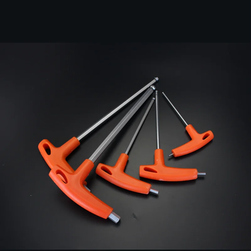 2/2.5/3/4/5/6/8/10mm 플랫/볼 헤드 육각 키 알렌 렌치 수공구 T-핸들 육각 키 렌치 볼 엔드 알렌 육각 키 렌치 스패너