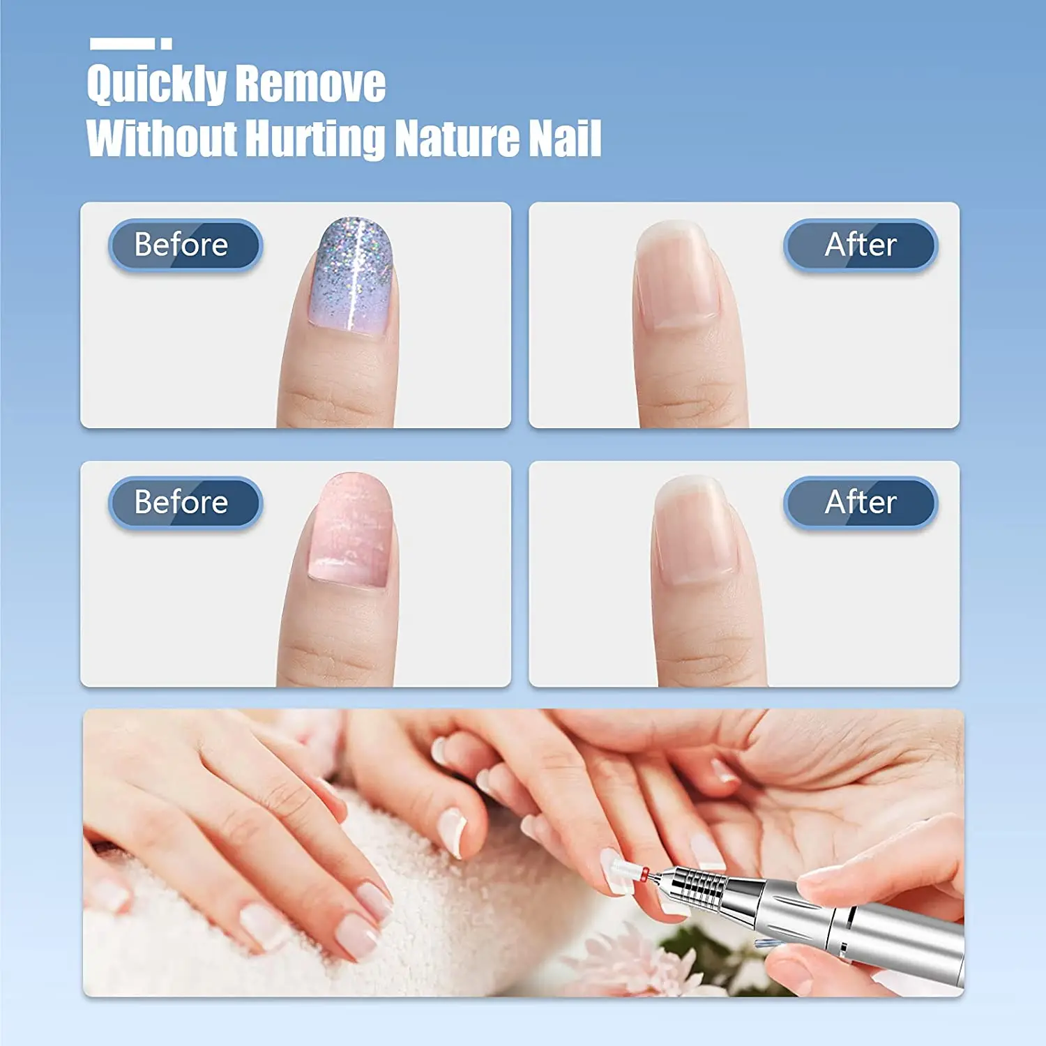 13PC 매니큐어 헤드 밀링 커터 세트, 네일 뷰티 디버링 젤 데드 스킨, 자동 연마 기계 액세서리에 사용