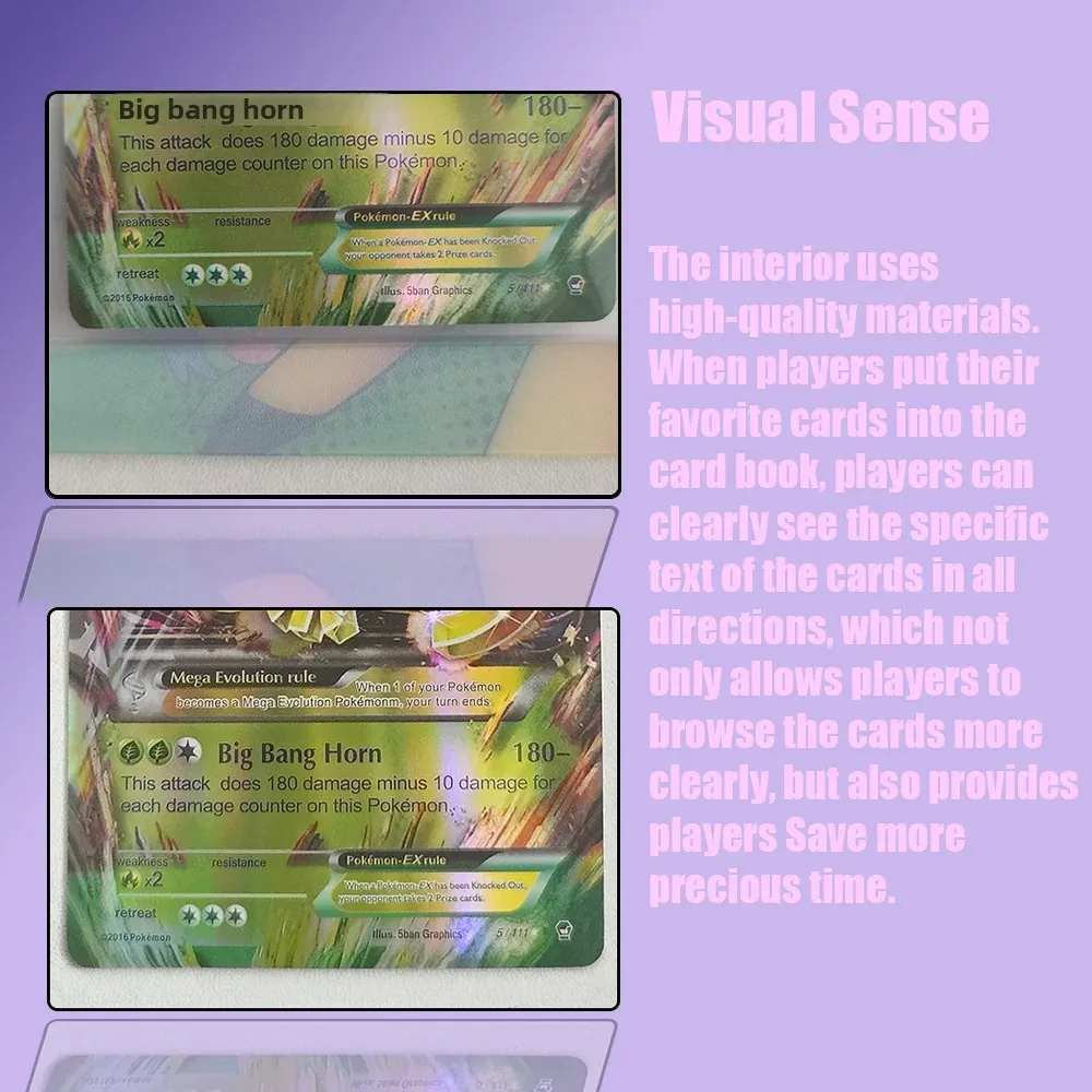 새로운 Charizard 홀더 바인더 컬렉션 폴더 포켓몬 앨범 240Pcs 카드 도서에 대한 애니메이션 카드 수호자 노트북