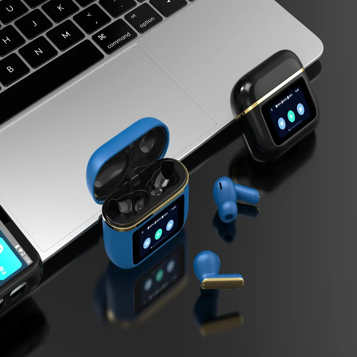 샤오미 무선 헤드셋 터치 컬러 스크린 블루투스 헤드폰, ANC 이어폰, 슈퍼 베이스 고급 오디오, 신제품