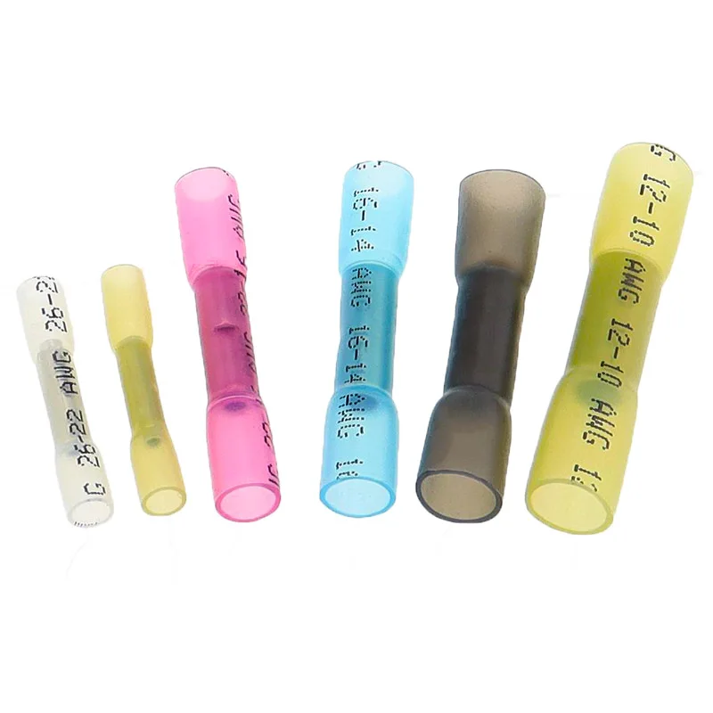 열 수축 버트 와이어 커넥터, 방수 절연 자동차 와이어 케이블 크림프 터미널, AWG 26-10 0.3-6.0 mm2