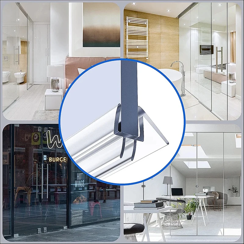 투명 PVC 도장 갭 창문 문짝 웨더스트립, 목욕 샤워 스크린, 문짝 도장 스트립, 6mm, 8mm, 10mm, 12mm