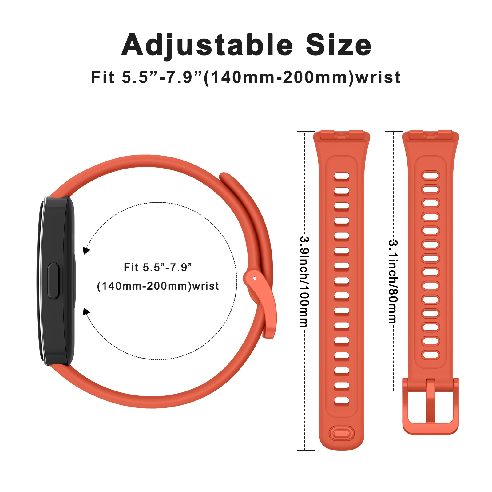 화웨이 밴드 8 9 용 실리콘 스트랩 화웨이 밴드 9 8 액세서리 용 스포츠 통기성 시계 밴드 교체 팔찌 팔찌
