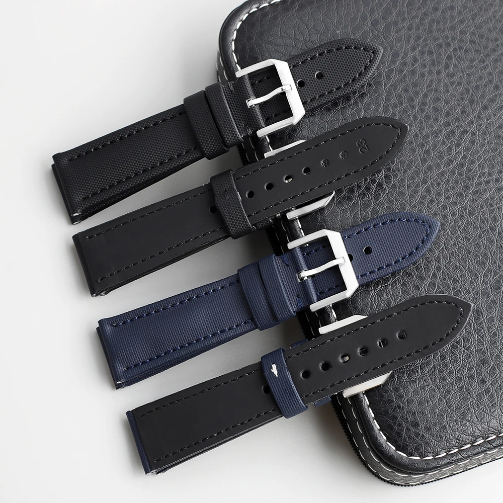 Omega Blancpain 세이코 다이버 시계용 범포 스트랩, 남녀공용 퀵릴리즈 방수 시계 밴드, 18mm, 19mm, 20mm, 21mm, 22mm