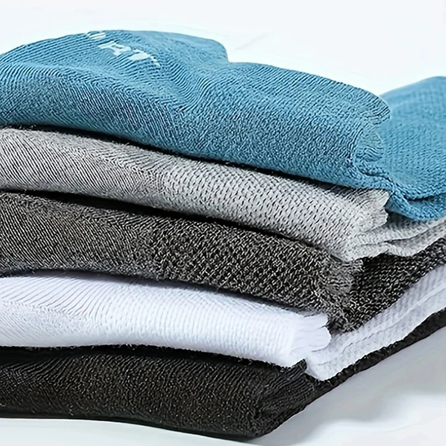 5/10/20 쌍 남성 짧은 양말 유행 고품질 로우 컷 라운드 넥 발목 양말 메쉬 통기성 다목적 캐주얼 남성 보트 양말