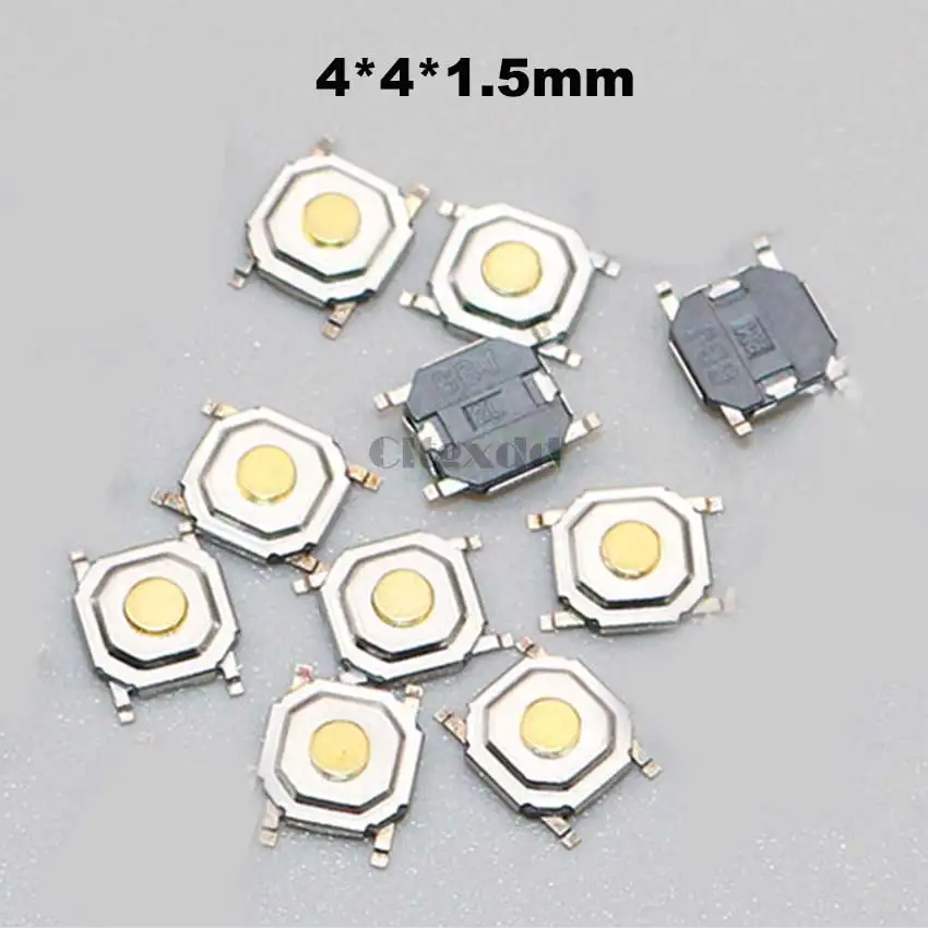 100pcs 자동차 원격 제어 키 터치 스위치 현대 닛산 혼다 폭스 바겐 도요타 기아 푸조에 대한 촉각 푸시 버튼 스위치