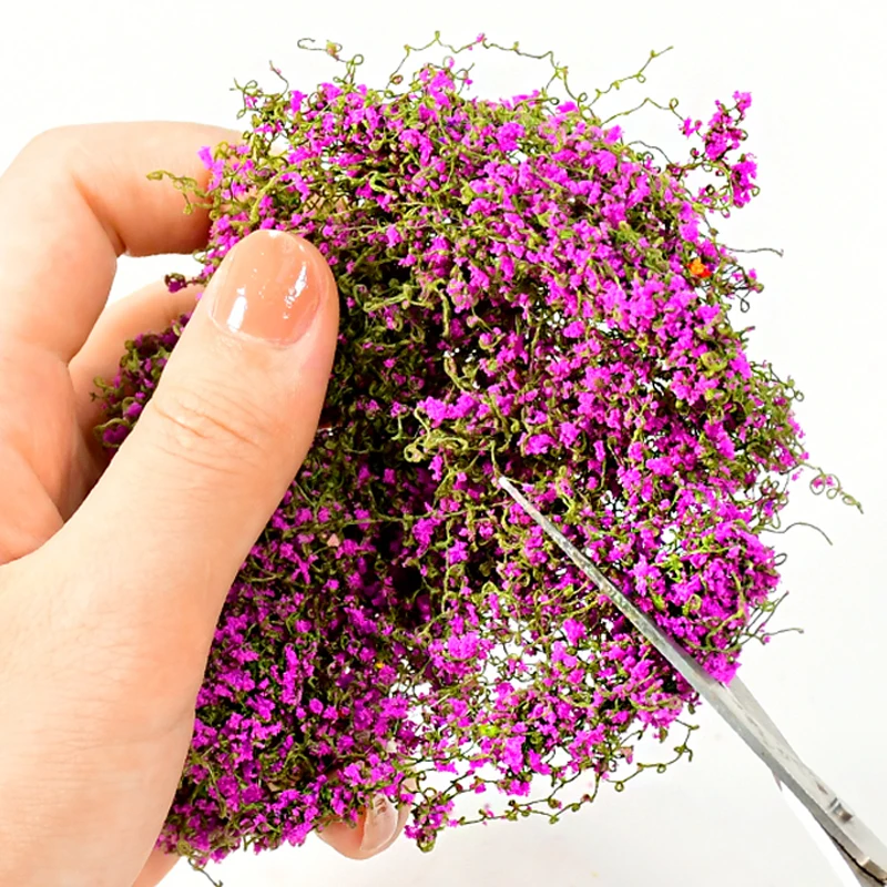 시뮬레이션 미니어처 코튼 스레드 덩굴 잎 모델 재료, DIY 마이크로 조경 벽 식물 레이아웃 액세서리, 디오라마 키트