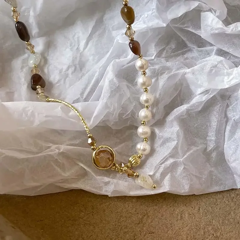 여성을위한 패션 더블 레이어 크리스탈 진주 접합 페르시 팔찌 민족 크리스탈 비즈 랩 팔찌 팔찌 쥬얼리 선물