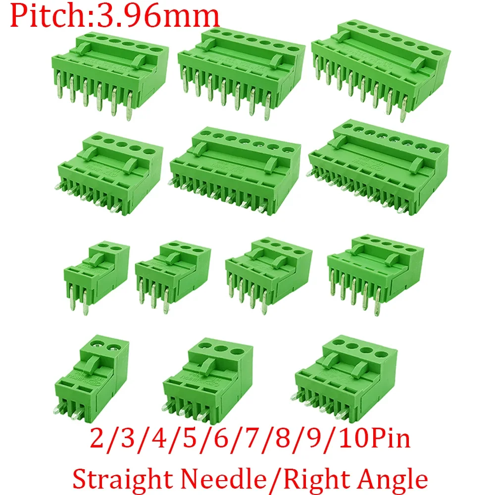 5Pair 15EDG KF2EDG 3.5mm 3.81mm 3.96mm 5.08mm PCB 나사 고정 터미널 블록 2-12Pin 수 플러그 암 소켓 핀 헤더 와이어 커넥터