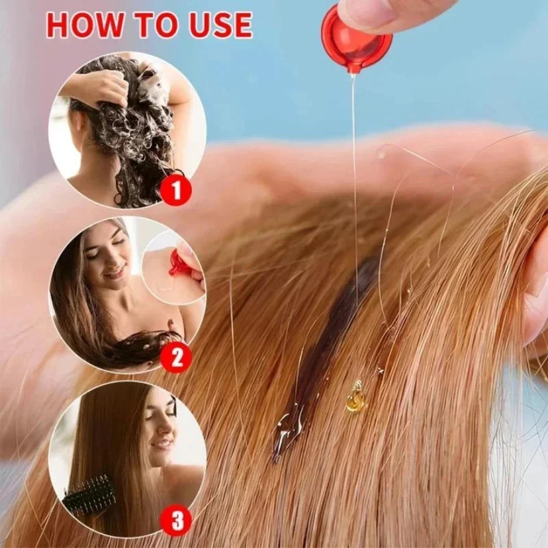 헤어 비타민 캡슐 케라틴 오일 빠른 복원 부드럽고 부드럽고 반짝이는 헤어 케어 영양 수리 헤어 손상된 분할 트리트먼트 생산