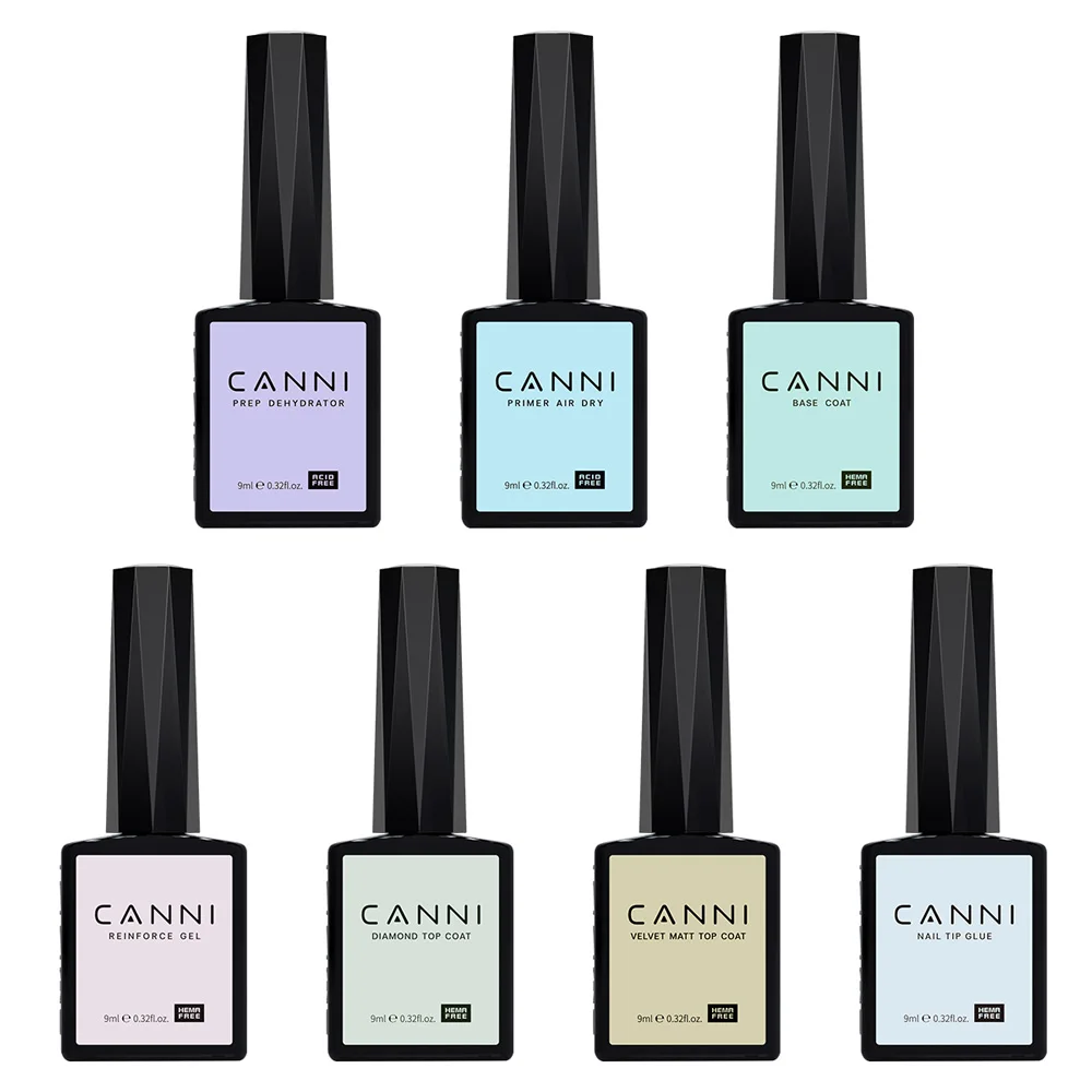 9ml CANNI Venalisa Hema 프리 세미 퍼머넌트 네일 젤 폴리쉬 풀 커버리지 컬러 젤 바니시 오래 지속되는 다이아몬드 템퍼드 탑