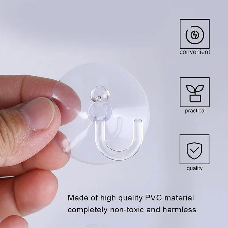 10/5Pcs 흡입 컵 후크 유리 창 벽 걸이 걸이에 대 한 플라스틱 후크와 강력한 흡입 컵 홀더 홈 부엌 욕실