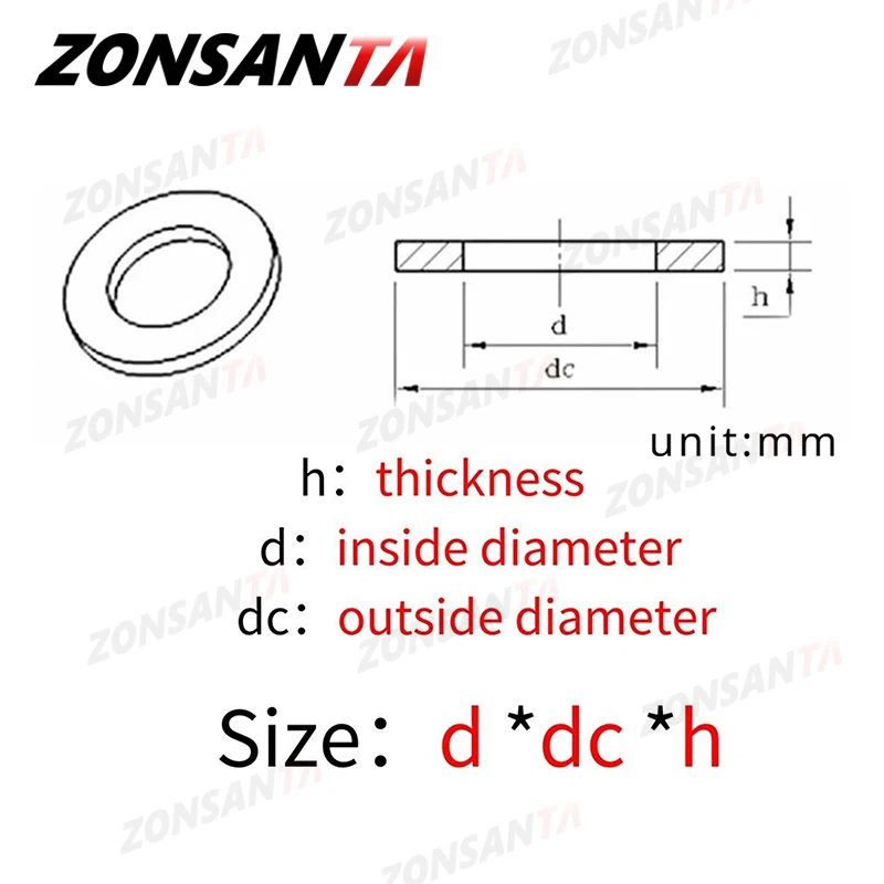M2 M2.5 M3 M4 M5 M6 M8 M10 M12 M14 M16 M18 솔리드 브래스 구리 플랫 와셔 일반 황동 가스켓 심 패드 링 스페이서 원형 중간자