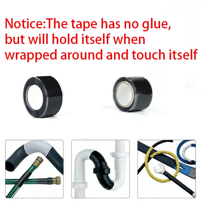 검은 색 자체 접착 방수 테이프 Cinta 불 침투성 Sellante 누출 방지 방수 수리 방수 씰링 테이프