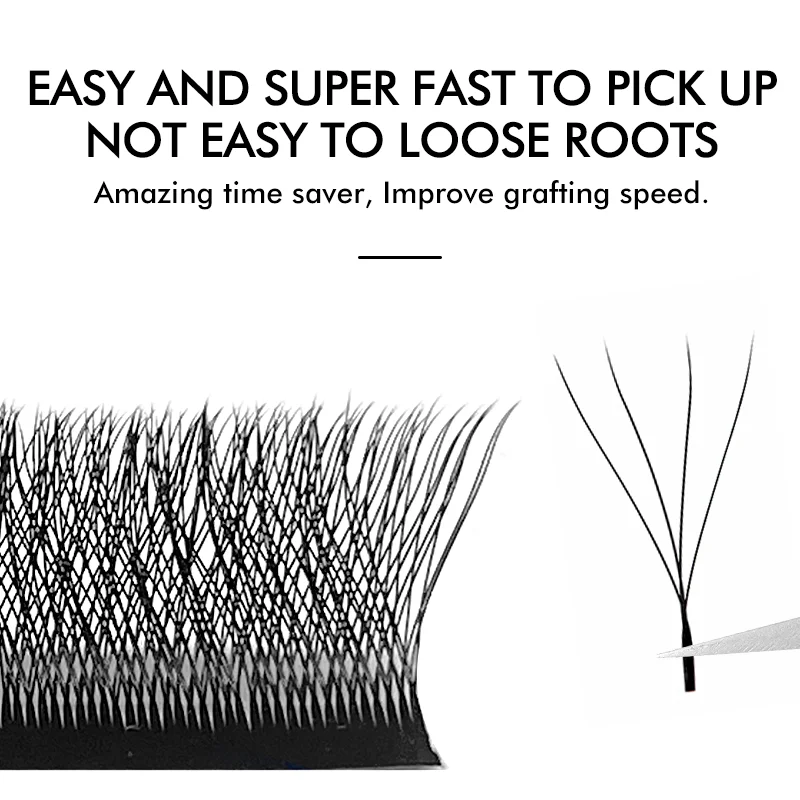 NATUHANA W자형 4D 5D 볼륨 속눈썹 연장 미리 만들어진 볼륨 팬 W 모양 속눈썹 메이크업을 위한 천연 소프트 가짜 속눈썹