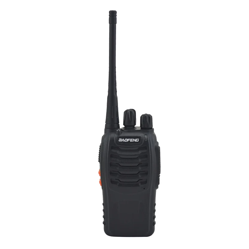 2 개/몫 BAOFENG BF-888S 워키 토키 UHF 양방향 라디오 baofeng 888s UHF 400-470MHz 16CH 휴대용 송수신기 (이어 피스 포함)