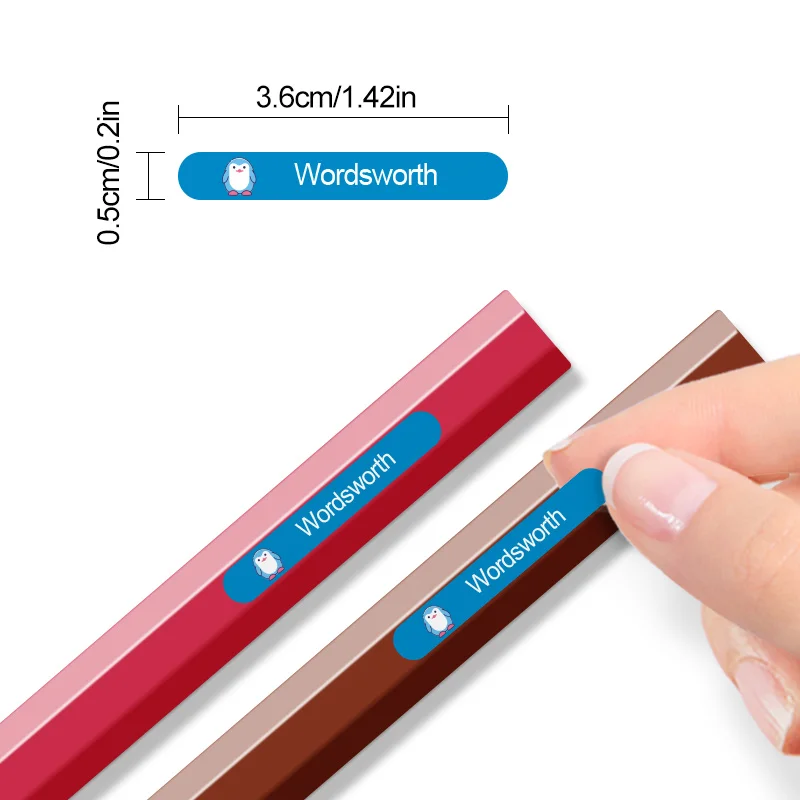 물병, 컵, 펜 및 어린이 문구 투명 방수에 대한 개인화 된 다채로운 라벨 사용자 정의 이름 스티커