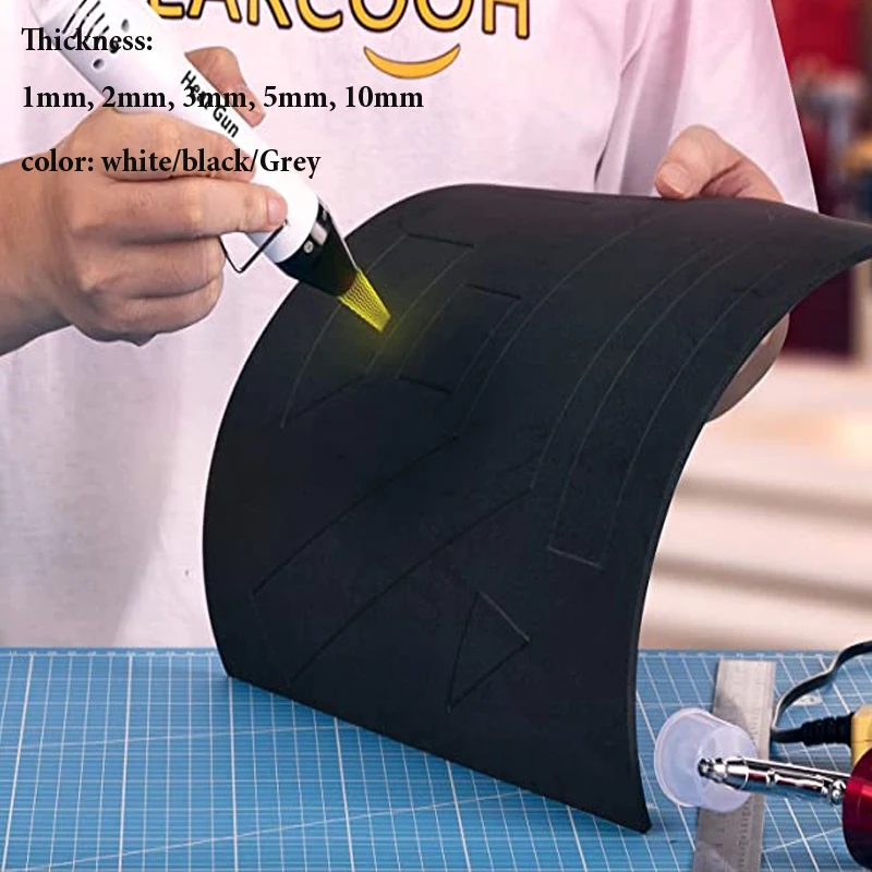 1pcs 두께 1mm2mm3mm5mm10mm Eva 폼 시트 흡음 소음 스폰지 폼 공예 Eva 시트 수제 모델 만들기 재료